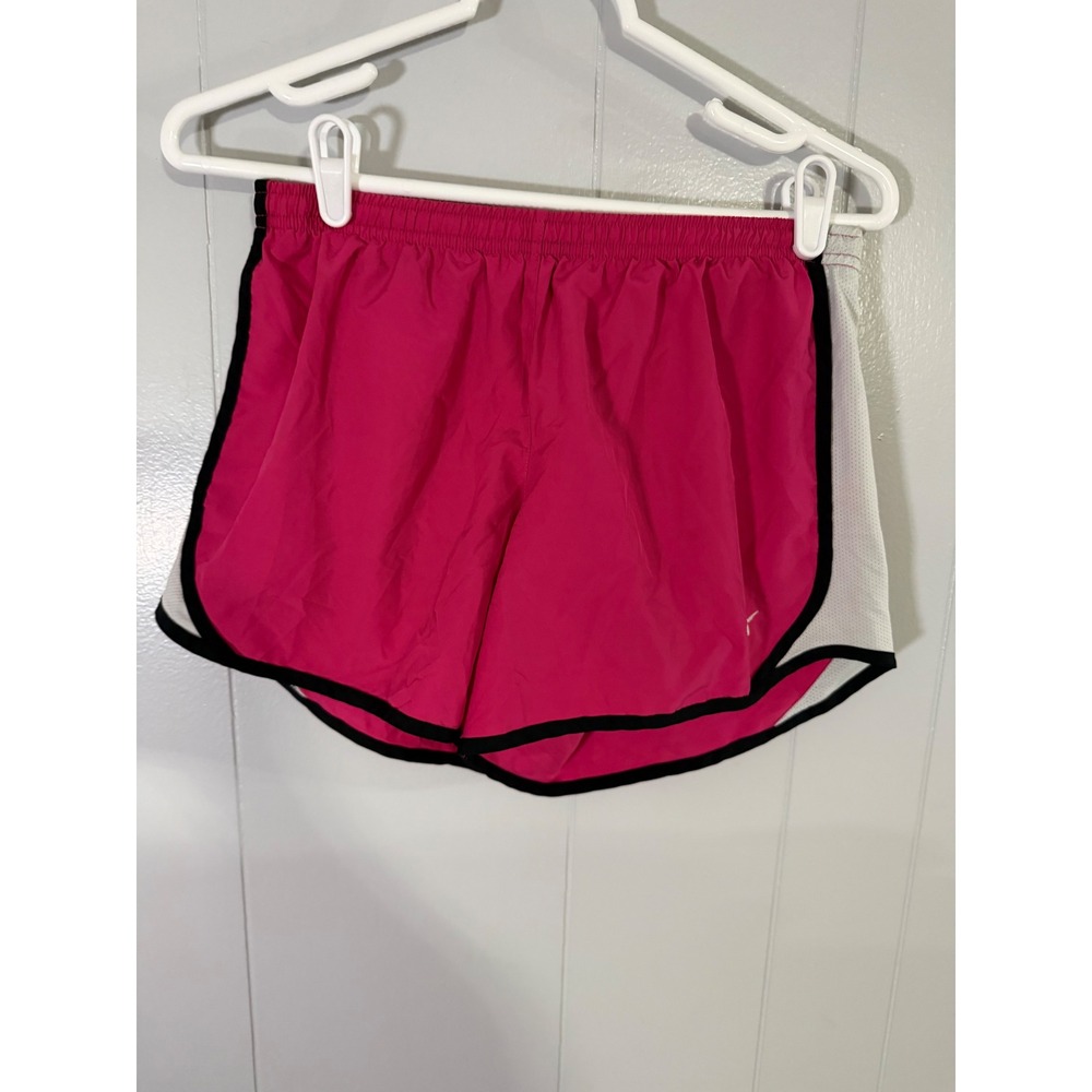 Nike Tempo Running Shorts Womens Medium Pink White Mesh Athletic Activewear